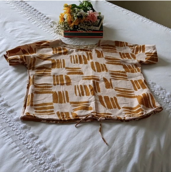 UK Brand White Stuff Top, Beige/Pinky, US 4 - Picture 6 of 8